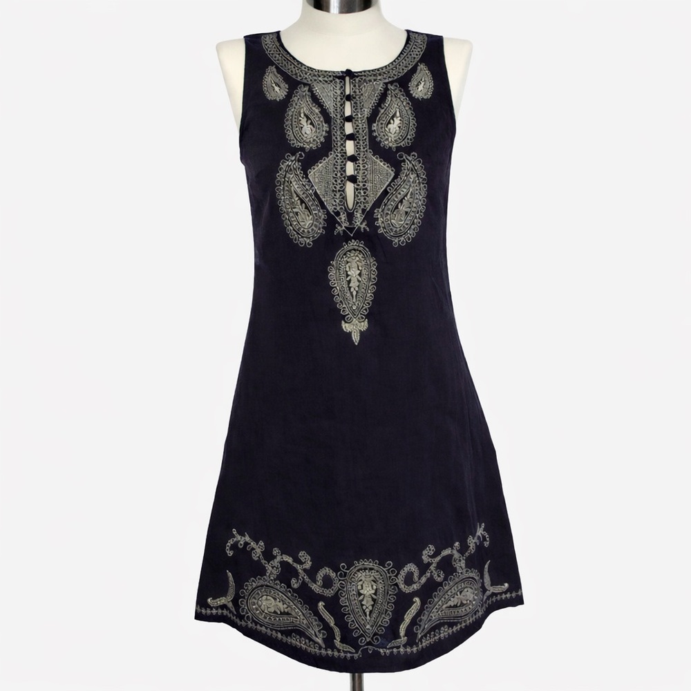 Cecico Embroidered Sleeveless Tunic Dress Size M